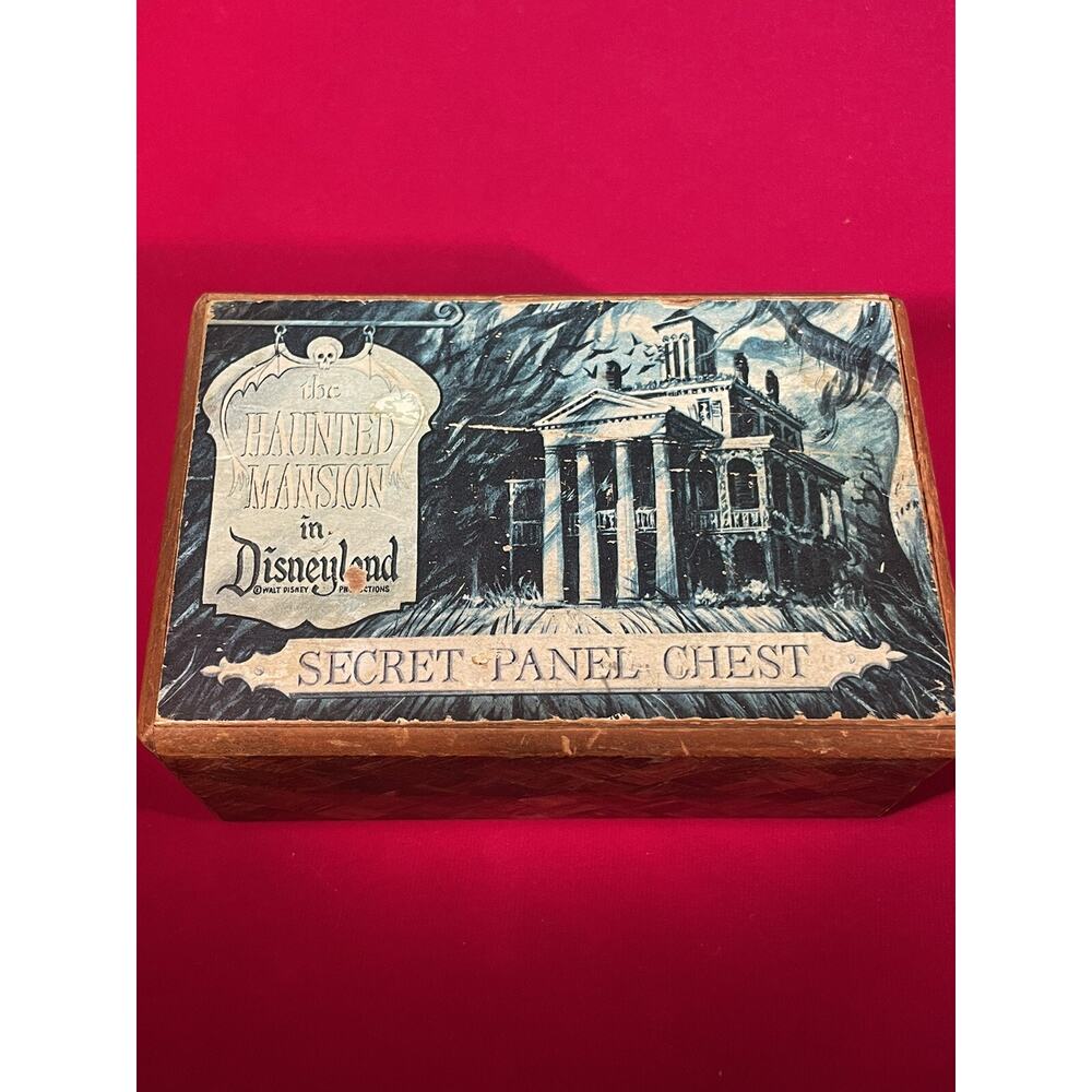 Rare Disneyland Haunted Mansion Secret Panel Chest 1970s vintage